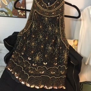 Adrianna Papell Boutique Evening Amazing BeadedTop